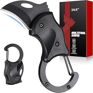 ZAVIT Gifts for Men Brother, Small Pocket Knife for Men, Christmas Stocking Stuffers, Self Defense Keychain, Box Cutter EDC Gadgets for Husband Him, Unique Gifts ldea for Camping Fishing Hiking