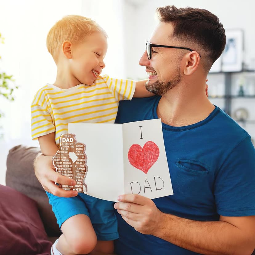 Dad Gifts from Son -Dad Birthday Gift from Son -Dad Christmas Valentines Easter Gifts Idea Daddy New Dad To My Best Dad Ever Gifts Father's Day Desk Decor Acrylic Plaque Sign