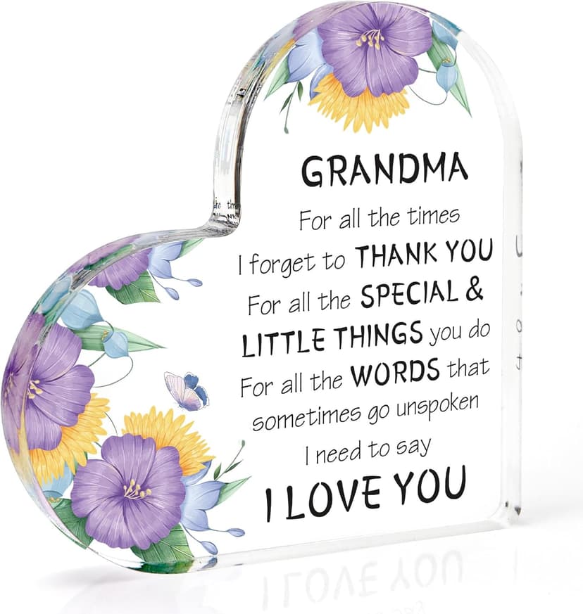 Gifts for Grandma, Grandma Gift Ideas Acrylic Desk Decor, Grandma Birthday Gifts,Cool Presents for Grandma, Thanksgiving Gifts Grandma Christmas Gifts Mothers Day