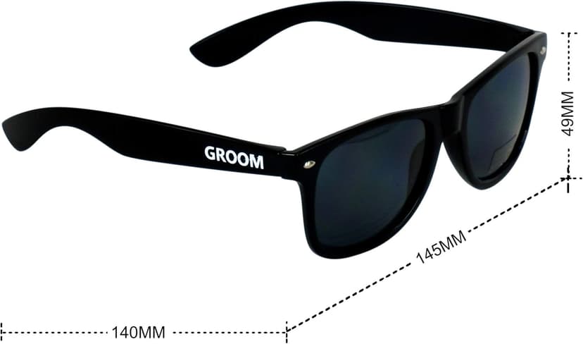 LADY&HOME Bachelor Party 7pcs Wedding Sunglasses for Groom, Best Man, Groomsmen Gifts Wedding Favor