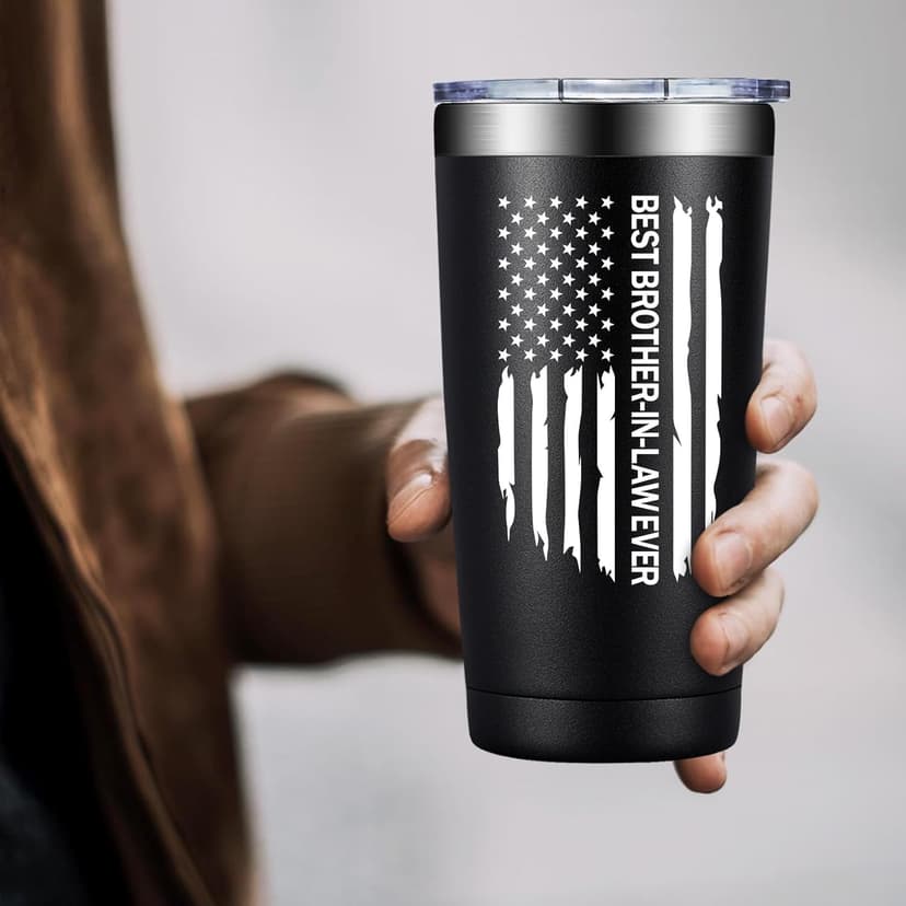 Brother In Law Gifts - Christmas, Birthday, Fathers Day, Gifts for Brother In Law - Cool Brothers In Laws Gift From Sister - 20oz Tumbler