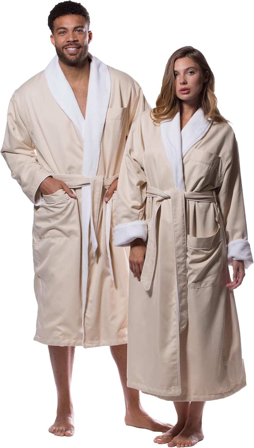 Turquaz Robes for Women - Luxury Plush Lined Bathrobe, 100% Polyester Microterry & Microfiber, Cozy & Elegant Womens Robe