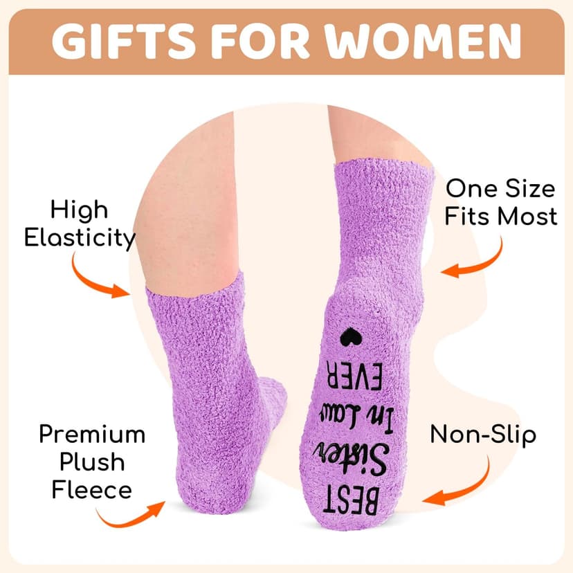HAPPYPOP Mothers Day Socks - Sisters Aunt Gifts, Gifts for Sister Daughter Mother in Law