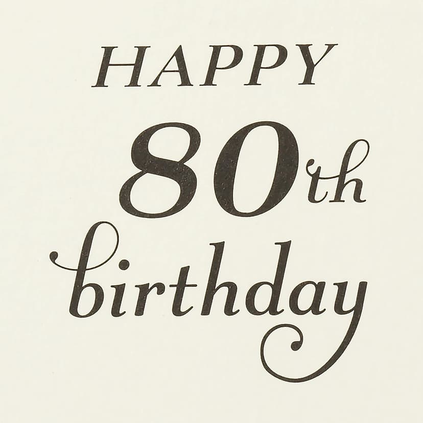 Hallmark 80th Birthday Card (Honor You Today)