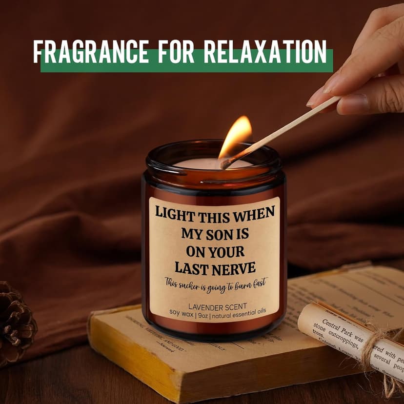 GSPY Scented Candle, Daughter in Law Gifts - Christmas, Birthday Gifts for Daughter in Law, Sons Girlfriend - DIL Present from Mother in Law - Funny Wedding, Bridal Shower Presents for Future New DIL