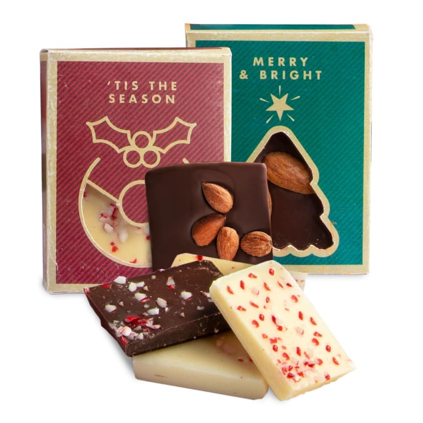 A Gift Inside Christmas Holiday Chocolate Bliss Handmade Assortment Gift Basket