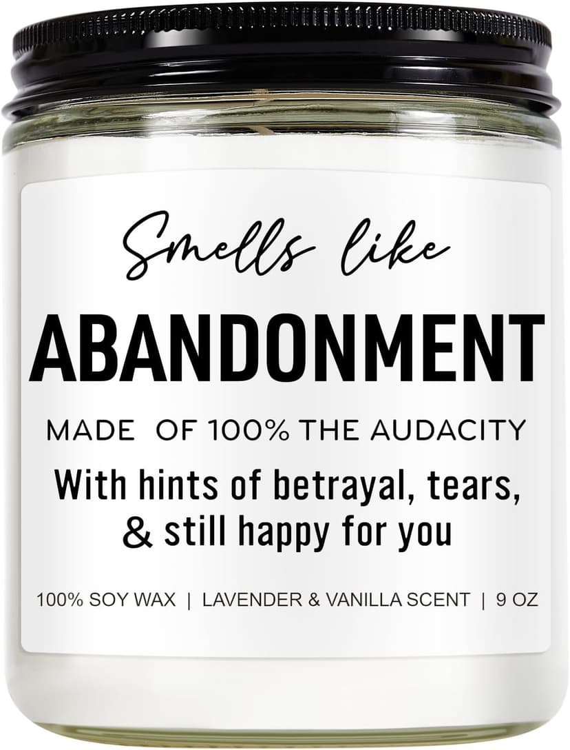 Funny Scented Candle, Coworker Leaving Gifts for Women, Men - Going Away, Goodbye, Farewell Gifts for Coworkers, Friends, Boss, Work Bestie - Retirement, Moving Away Present Ideas - 9 oz
