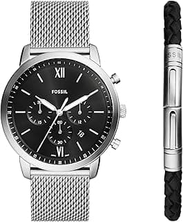 Fossil Men's Neutra Quartz Stainless Steel and Leather Chronograph Watch