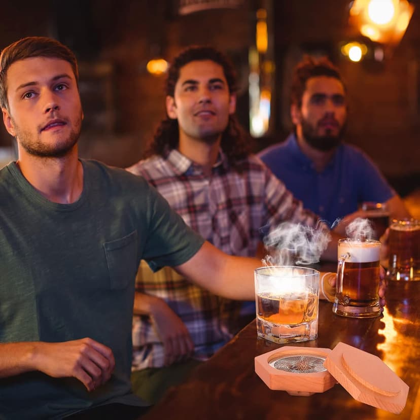 Bourbon Whiskey Gifts for Men Dad - Cocktail Smoker Kit with Torch, Birthday Anniversary Unique Gifts for Dad Boyfriend Husband Grandpa, Smoked Bourbon Kit, Mens Gifts Ideas