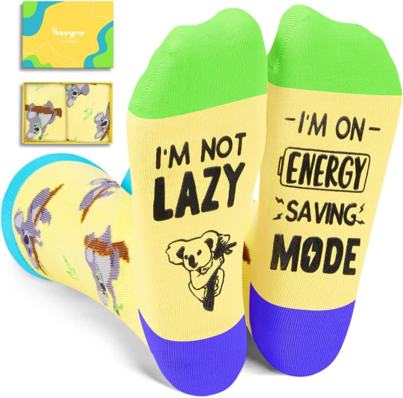 Funny Gift Ideas for Men Women - Koala Panda Socks for Teens, Koala Panda Gifts, Novelty Silly Crazy Socks