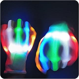 Toys for Ages 8-13 LED Gloves Toys for Boys Age 8-10 Light Up Gloves, Light Up for Kids Birthday Easter Gift Cool Fun Toys for 8-13 Year Old