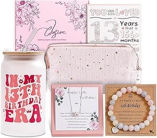 13th Birthday Gifts for Girls,13 Birthday Girl Gift,13 Years Old Girl Gift Ideas,8 Pcs Unique 13th Gifts for Daughter, Niece, Granddaughter, Official Teenager
