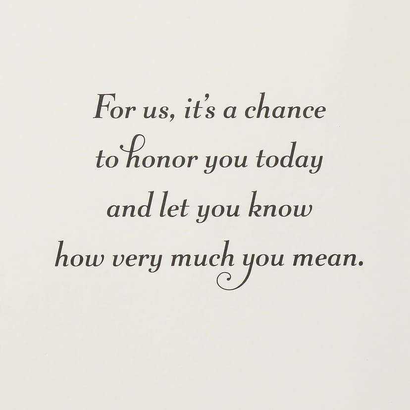 Hallmark 80th Birthday Card (Honor You Today)