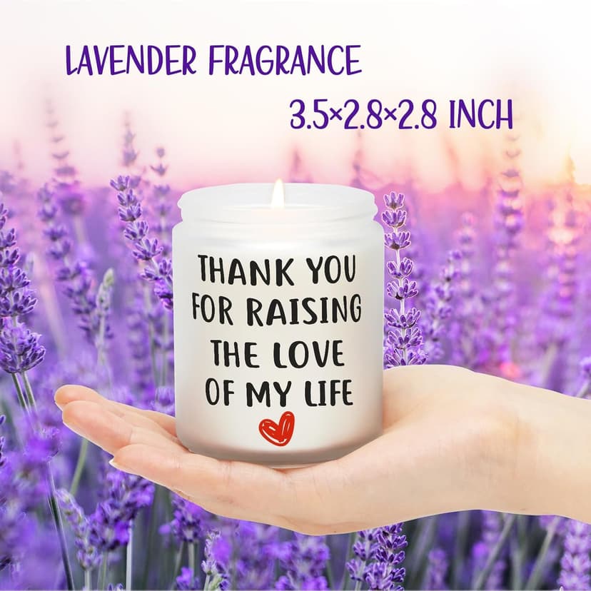 Best Christmas Gifts for Mother in Law Gifts from Daughter Son in Laws - Birthday Gift for Boyfriends Mom, Future Mother in Law Gift Wedding, Lavender and Eucalyptus Scented Candle