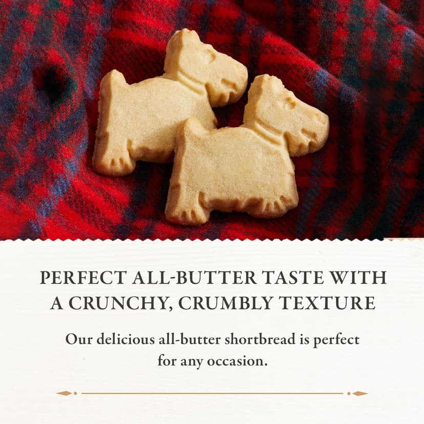 Walker’s All-Butter Mini Scottie Dog Shaped Shortbread - 51-Count Carton - Authentic Shortbread Cookies from Scotland