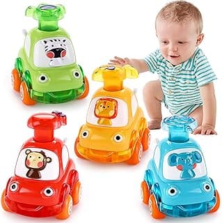 Cars Toys for 1 Year Old Boy Birthday Gift: Press and Go Toys Cars for Toddlers 1-3 Baby Toys 12-18 Months Toddler Toys Age 1-2 One Year Old Boy Toys First Birthday Gifts for 1-3 Year Old Boys Girls