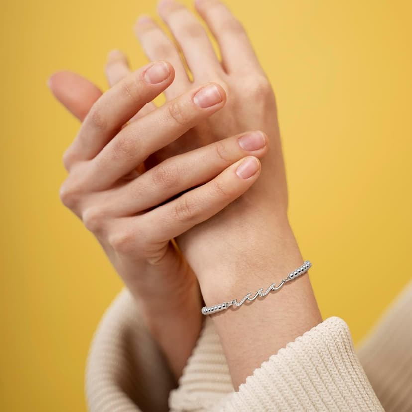 QWNHONEY Waves of Life Bracelet Inspirational Birthday Gifts for Bestie Sister 16th 18th 21st 30th 40th 50th 60th Birthday Gifts for Women