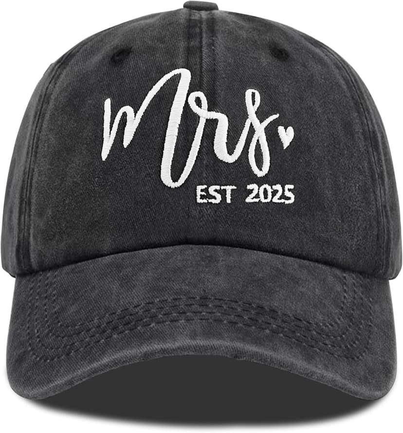 Mr and Mrs Hats for Wedding Gifts, Engagement Anniversary Honeymoon Gifts for Newlyweds Couples Baseball Cap