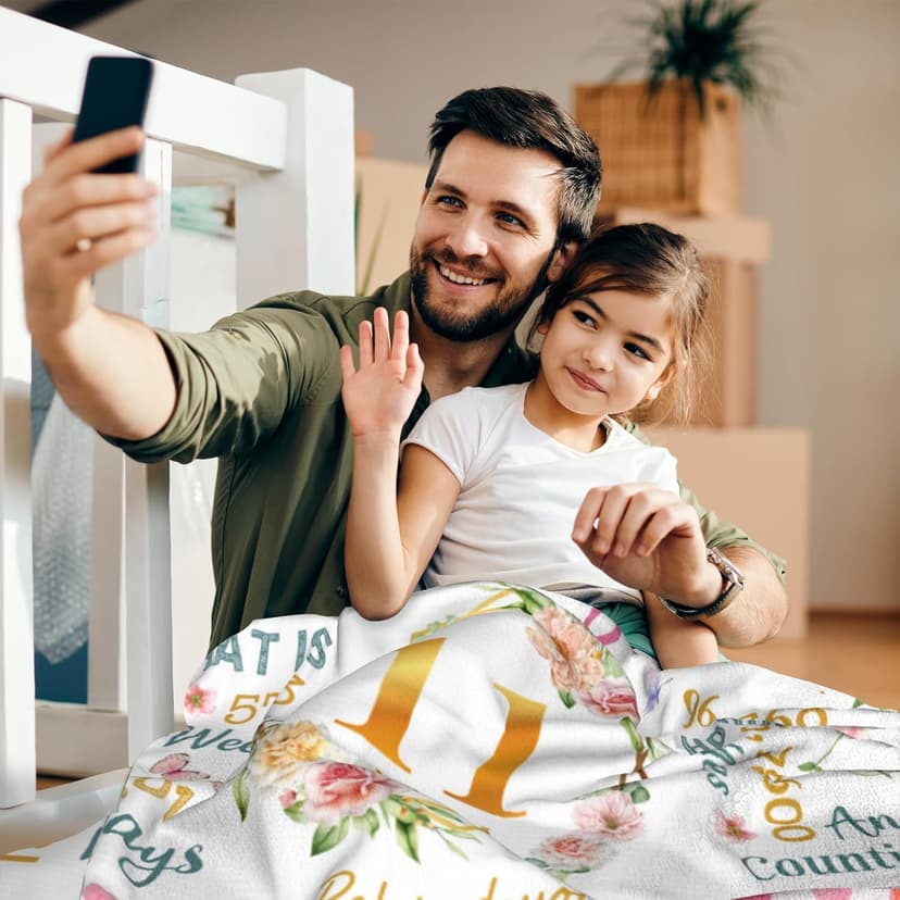 Birthday Gifts for 11 Year Old Girls, 11 Year Old Girl Birthday Gifts, 11th Birthday Decorations Gifts for Girls, Best Birthday Presents Ideas for 11 Yr Old Girl Throw Blanket 60"x50"