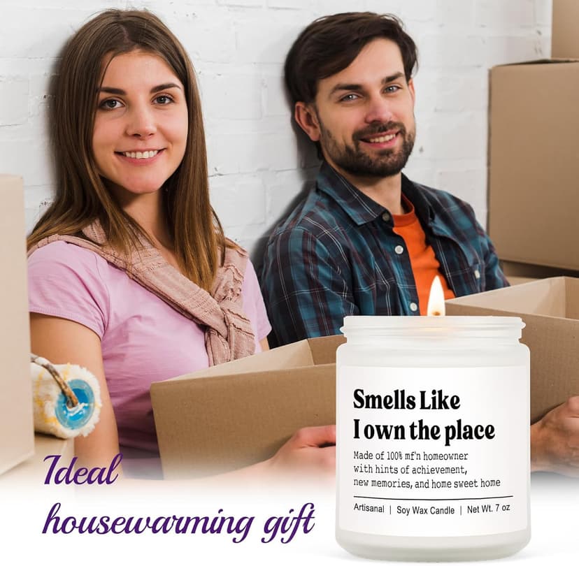 Niyewsor House Warming Gifts, New House/Home Candle, Best Housewarming Gift 2026, Closing Gifts for Home Buyers, New Homeowner, First Apartment Essentials, Handmade, 7oz