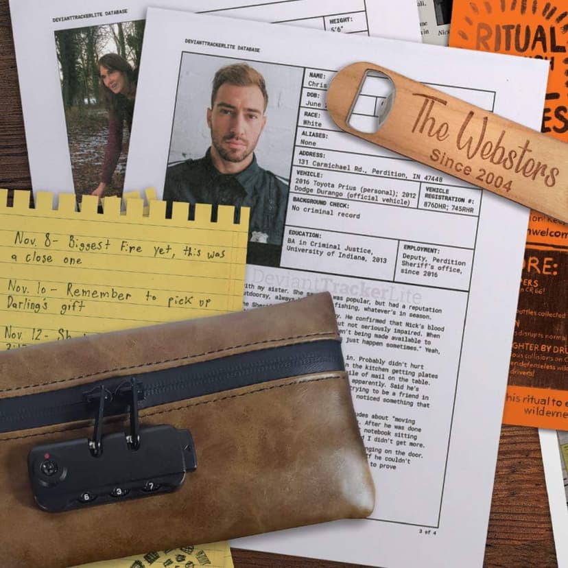 Hunt A Killer: Death At The Dive Bar, Solve a Murder at Old Scratch Tavern, Immersive Murder Mystery Game, Play Detective in Unsolved Mysteries, Great Gift For True Crime Fans, Designed for Ages 14+