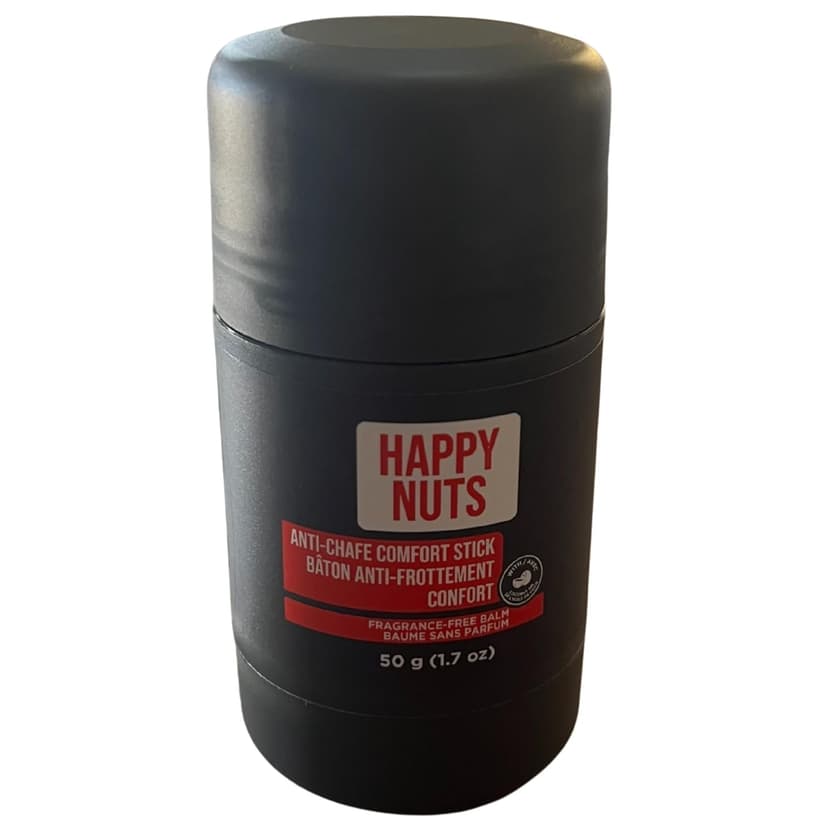 HAPPY NUTS Anti-Chafe Comfort Stick for Men: Ultimate Friction Defense & Chafing Prevention for Active Lifestyles - Perfect for Runners, Cyclists, & Active Men (1 Pack)