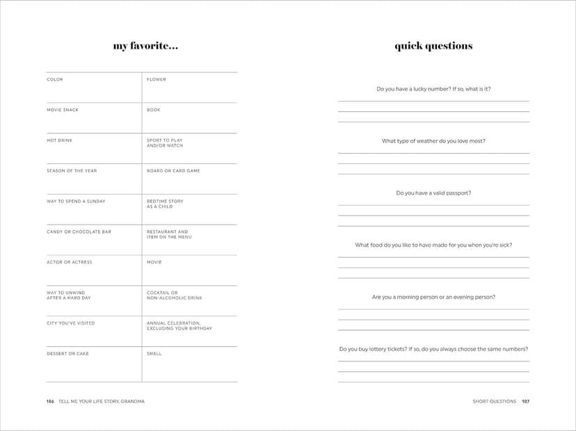 Tell Me Your Life Story, Grandma: A Grandmother’s Guided Journal and Memory Keepsake Book (Tell Me Your Life Story® Series Books)