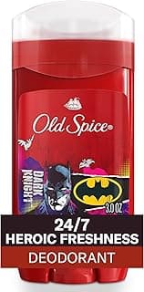 Old Spice Aluminum Free Deodorant for Men, 24/7 Freshness & Lasting Scent, Long Lasting Odor Protection, Smell Like a Hero, Batman, Black Cherry and Nightfall Scent, 3.0 oz