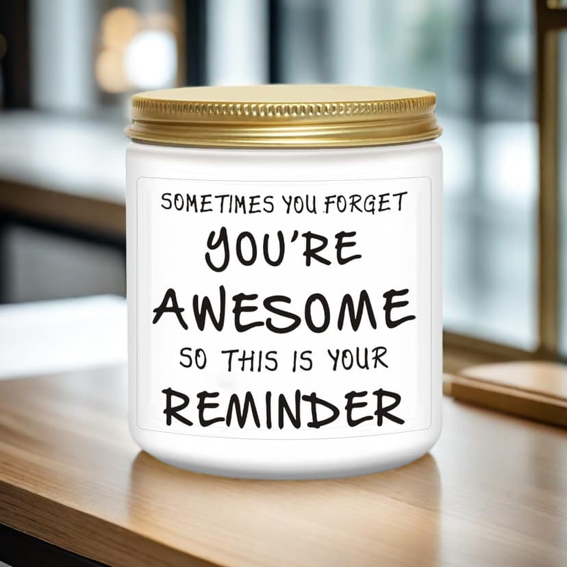 BFJLIFE Candles Gifts for Women Inspirational Unique Valentines Mothers Day Christmas Birthday Gifts for Her Sister Best Friend Wife Girlfriend Stocking Stuffers for Women Lavender Scented Candle