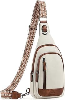CLUCI Crossbody Bags for Women Men,Leather Sling Bag Cross Body Backpack for Woman Gifts for Women Birthday Unique