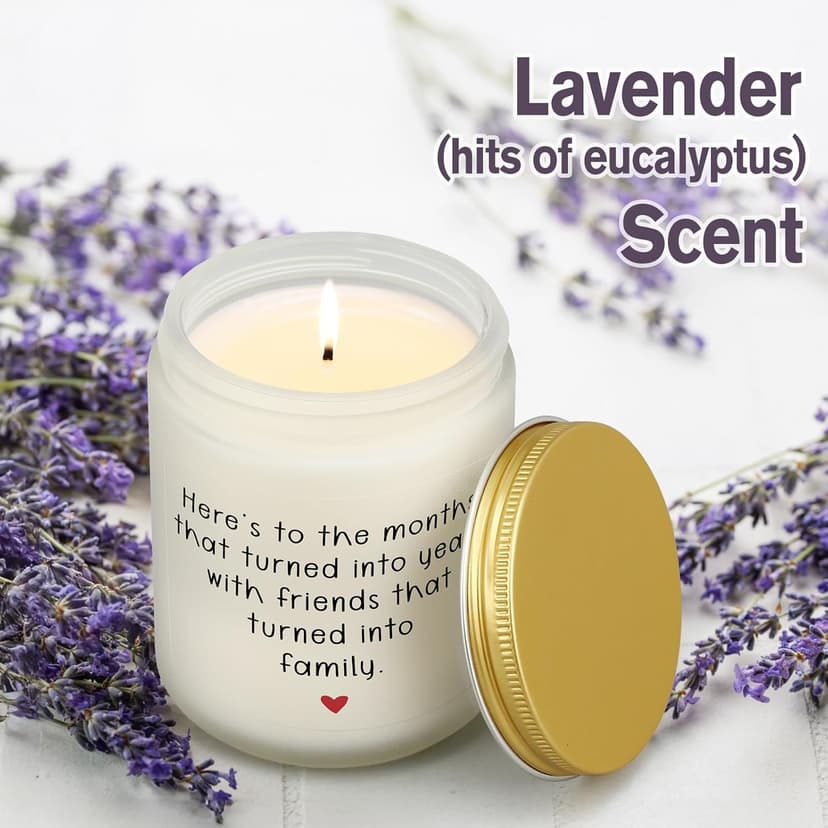 Friendship Gifts for Women Birthday, 50th 60th 70th 1955 Best Friend Birthday Gifts for Friends Female, Candles for Friends, Unique Thank You Gift to Friend Male Bestie BFF Coworker Woman Men Her Him