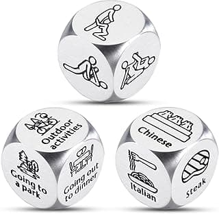Funny Gifts for Wife Date Night Dice for Couple Valentines Gifts for Him Her Boyfriend 6 Year Anniversary Iron Gifts for Husband Food Decision Dice Wedding Gifts Stocking Stuffers for Women Men