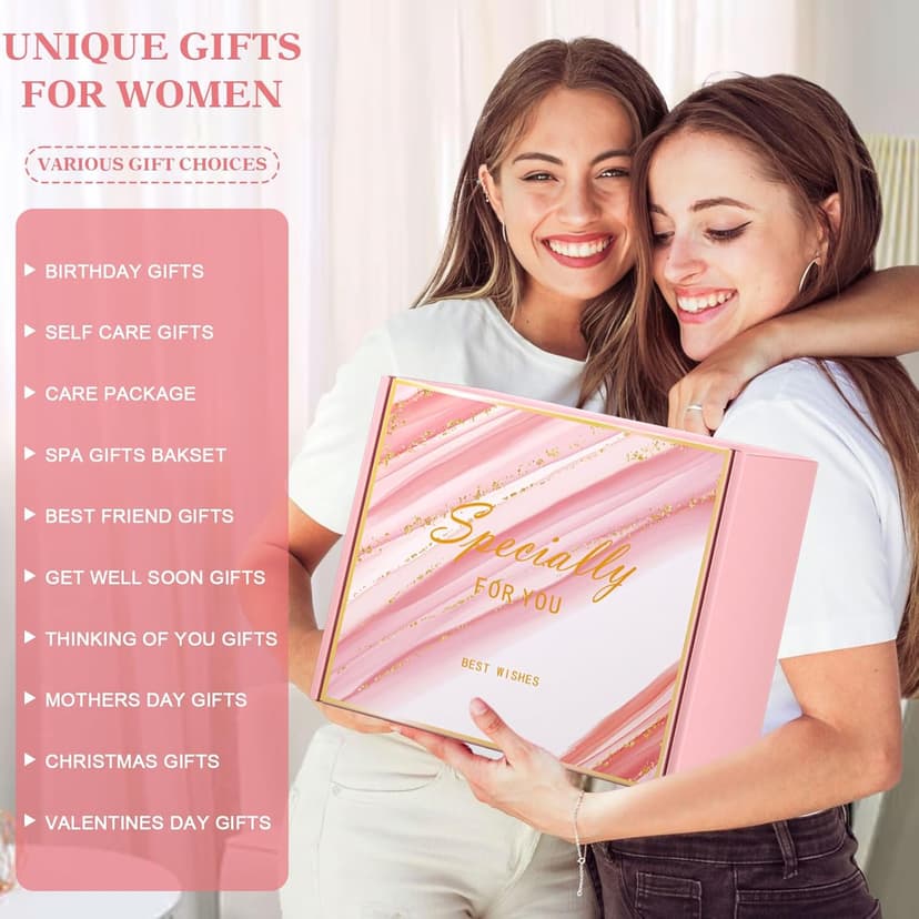 Best Friend Birthday Gifts for Women Self Care Package, Funny Friendship Gifts for Friends Female Bestie BFF Sisters, Christmas Gift for Bestfriend Mom Her Wife Girlfriend, Unique Spa Gift Baskets