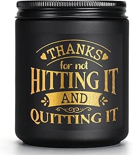 Scented Candles for Men - Funny Gifts for Boyfriend - Naughty Birthday Gift for Him - Anniversary Valentines Day Engagement Christmas Love You Presents for Husband Fiance Couples Guy BF