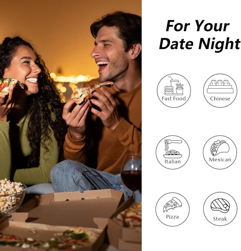 Funny Gifts for Wife Date Night Dice for Couple Valentines Gifts for Him Her Boyfriend 6 Year Anniversary Iron Gifts for Husband Food Decision Dice Wedding Gifts Stocking Stuffers for Women Men