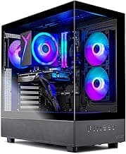 Skytech Gaming Azure 3 Desktop PC, Ryzen 7 7700 3.8 GHz (5.3GHz), NVIDIA RTX 5060, 1TB NVMe SSD, 32GB DDR5 RAM 5200 RGB, 650W Gold PSU, Wi-Fi, Win 11