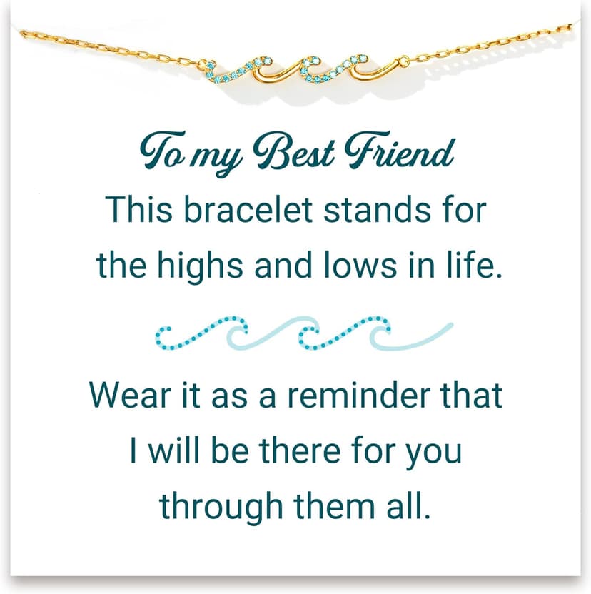 STORYJEWELLERY Friend Gifts, Bestie Bracelets, Friend Birthday Gifts for Women, Friendship Bracelets, BFF Gift, Bestie Jewelry