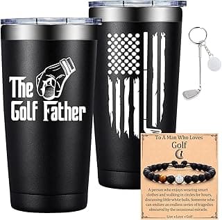 Grifarny Golf Gifts for Men - Fathers Day Golf Gifts for Dad, Grandpa, Papa, Husband, Golfers, Golfing Lovers - The Golfs Father Tumbler Mug 20oz