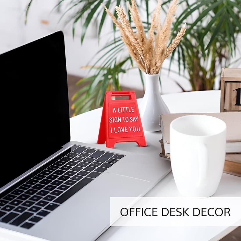 Mini Sign Valentine's Decoration Anniversary Present - Romantic I Love You Sign - Fun Boyfriend - Cute Birthday, Christmas, Wedding Gift for Girlfriend, Wife, Fiancee