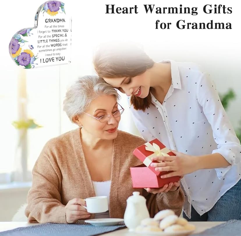 Gifts for Grandma, Grandma Gift Ideas Acrylic Desk Decor, Grandma Birthday Gifts,Cool Presents for Grandma, Thanksgiving Gifts Grandma Christmas Gifts Mothers Day