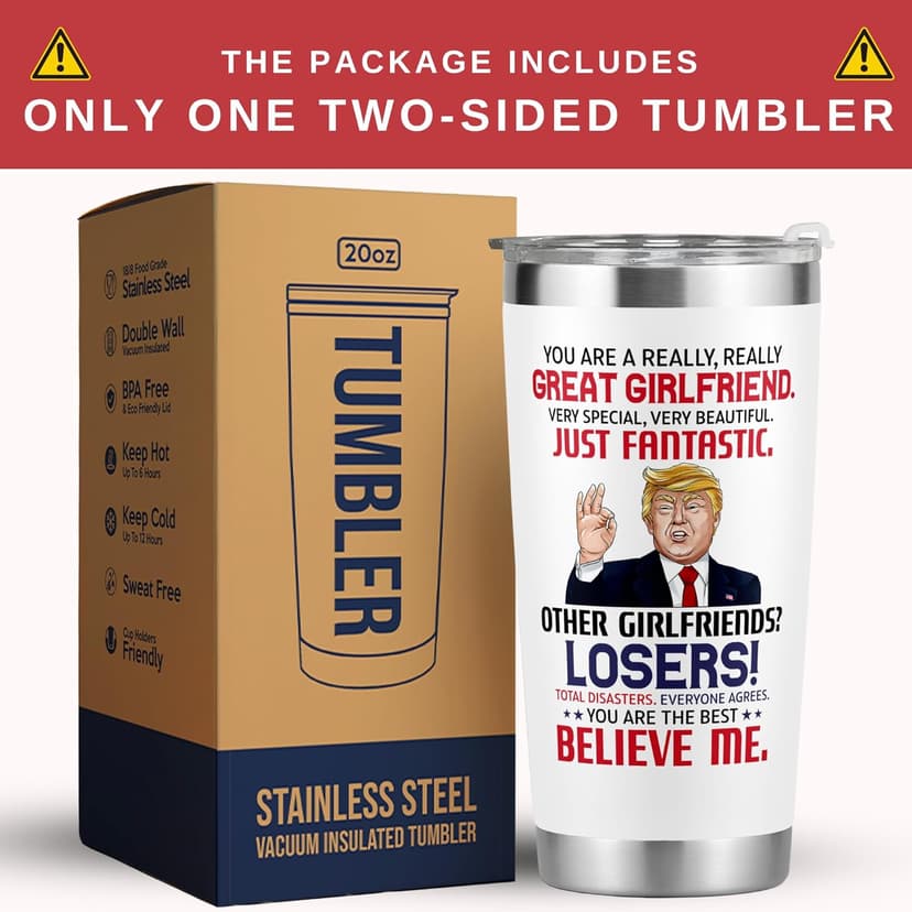 Gifts for Girlfriend - Anniversary, Birthday, Christmas Girlfriend Gifts for Women - Romantic Love Couple Gift for Her from Boyfriend - Gift Ideas for Couples - 20 Oz Stainless Steel Tumbler