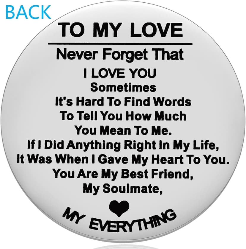 Aesnefe Pocket Hug Token Inspirational Reminder Gifts Mental Health Thinking of You Gift Self Love with PU Leather Keychain