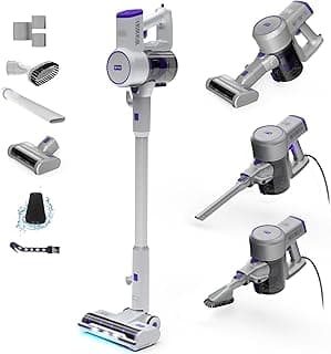 Black+Decker Powerseries+ Corded 4 in 1 Stick Vacuum, Upright to Hand-Vac Multi Surface, LED Floor Head, HEPA Filtration, Powerful 14k Pa,for Hard Floor, Low Carpet, Pet Hair Home & Office use, Grey