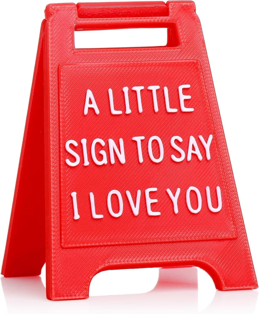 Mini Sign Valentine's Decoration Anniversary Present - Romantic I Love You Sign - Fun Boyfriend - Cute Birthday, Christmas, Wedding Gift for Girlfriend, Wife, Fiancee