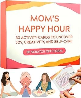 Self Care Gift for Women - 30 Scratch Off Cards with Fun Activities for Mothers - Mom Birthday Gifts from Daughter, Son, Kids - New Mom Gifts - Self Care Present for Coworker, Friend, Sister, Aunt