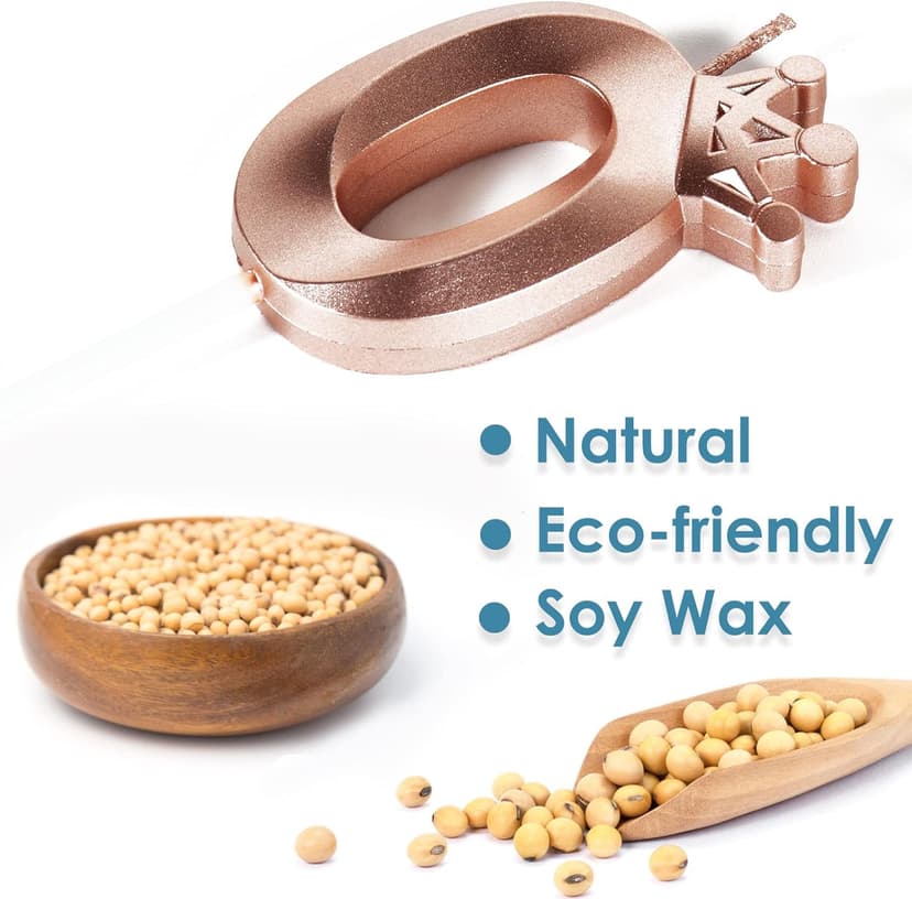 18th Birthday Candles for Cake, Number 18 Rose Gold Candles with Crown, 3D Design Birthday Cake Topper for Girl Women Birthday Party Wedding Anniversary Celebration Decorations Supplies