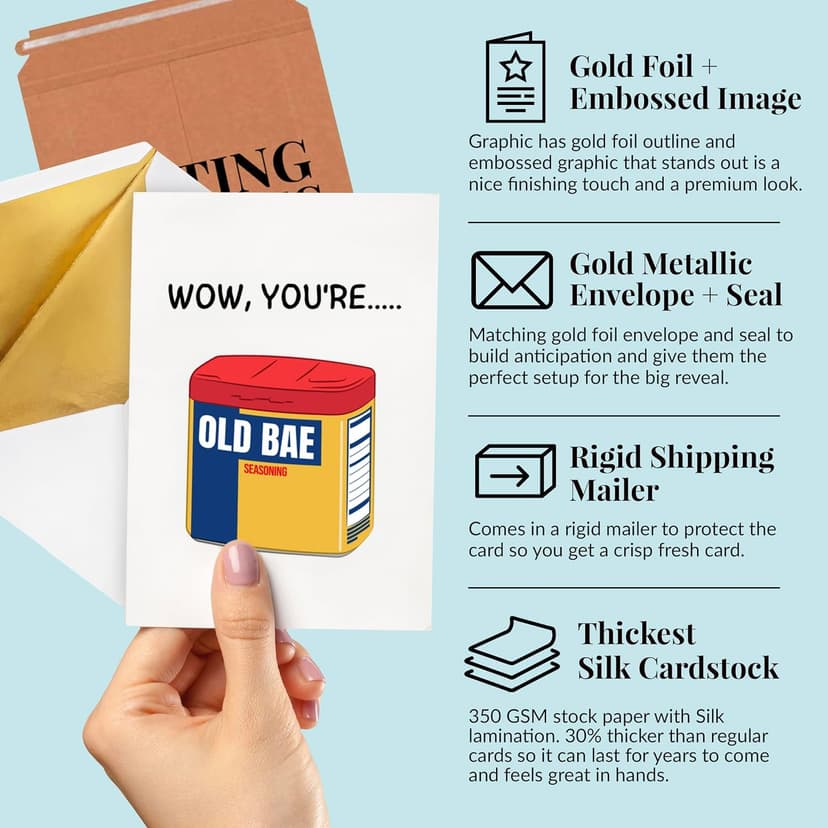 Funny Birthday Card for Men or Women - for Boyfriend, Girlfriend, bf, gf, Husband, Wife, Sister, Brother, etc | for him or her - Gag joke gift | 21st 25th 30th 40th 50th 60th 65th 70th