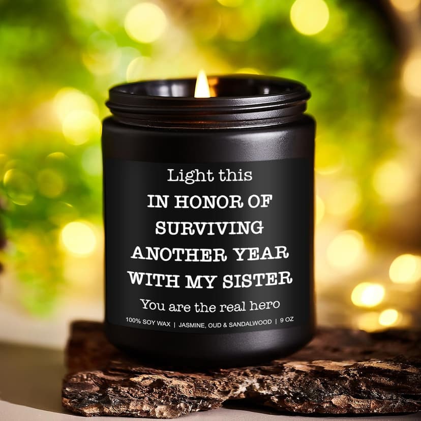 Funny Scented Candle - Brother in Law Gifts, Christmas, Stocking Stuffers, Birthday, Cool Gifts for Brother in Law, Best BIL - 9 oz Jar Candle, Soy Wax