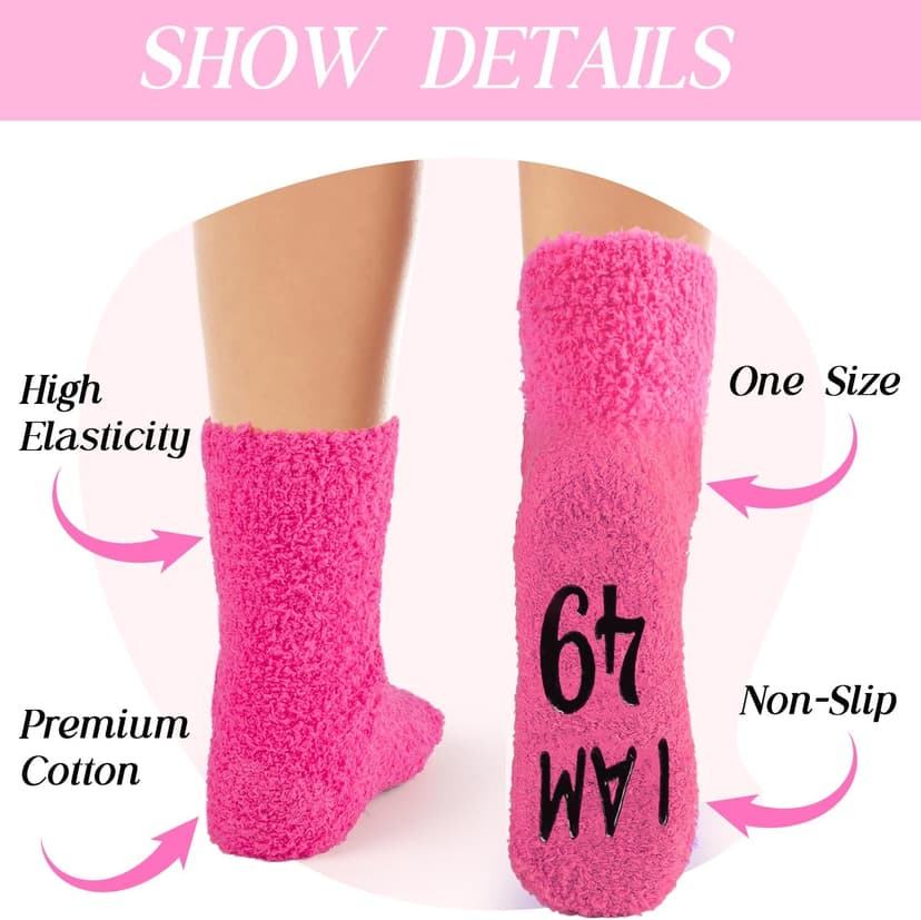 Bebila Birthday Gifts for Women Funny Socks for 30 40 50 60 70 Year Old Woman Birthday Gifts for Mom Sister Wife Friends