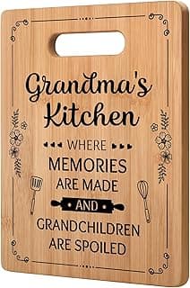 Grandma Gifts, Grandma Birthday Gifts, Unique Grandma Cutting Board, Best Christmas Birthday Mothers Day Gifts for Grandmother from Grandchildren